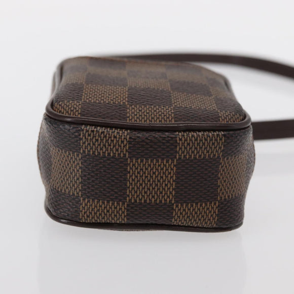 LOUIS VUITTON Damier Ebene Etui Okapi PM Pouch N61738 LV Auth 150882