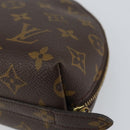 LOUIS VUITTON Monogram Trousse Demi Ronde Cosmetic Pouch M47520 LV Auth 150883-15
