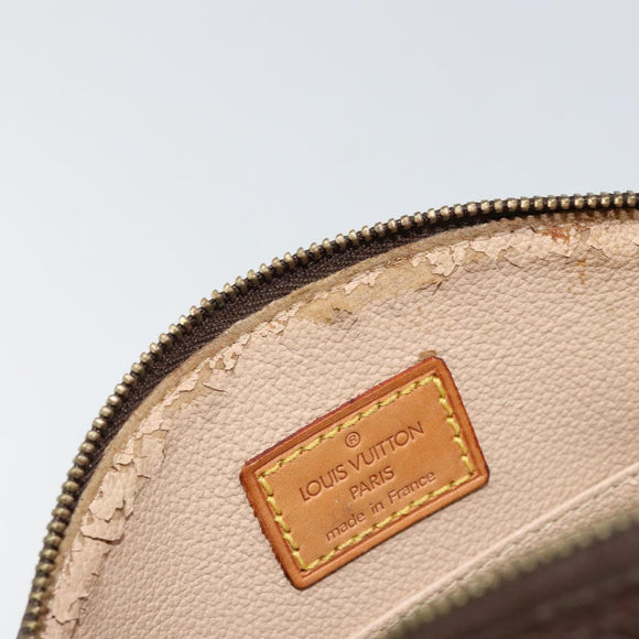 LOUIS VUITTON Monogram Trousse Demi Ronde Cosmetic Pouch M47520 LV Auth 150883