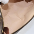 LOUIS VUITTON Monogram Trousse Demi Ronde Cosmetic Pouch M47520 LV Auth 150883-10