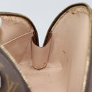 LOUIS VUITTON Monogram Trousse Demi Ronde Cosmetic Pouch M47520 LV Auth 150883-18