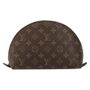LOUIS VUITTON Monogram Trousse Demi Ronde Cosmetic Pouch M47520 LV Auth 150883-13
