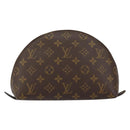 LOUIS VUITTON Monogram Trousse Demi Ronde Cosmetic Pouch M47520 LV Auth 150883-2