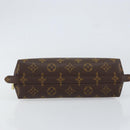 LOUIS VUITTON Monogram Trousse Demi Ronde Cosmetic Pouch M47520 LV Auth 150883-6
