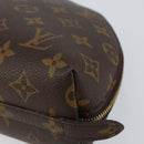 LOUIS VUITTON Monogram Trousse Demi Ronde Cosmetic Pouch M47520 LV Auth 150883-7