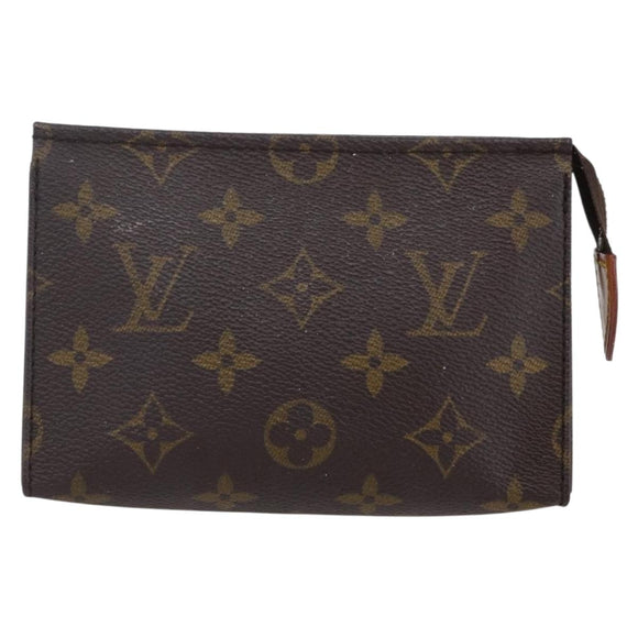 LOUIS VUITTON Monogram Poche Toilette 15 Pouch M47546 LV Auth 150887