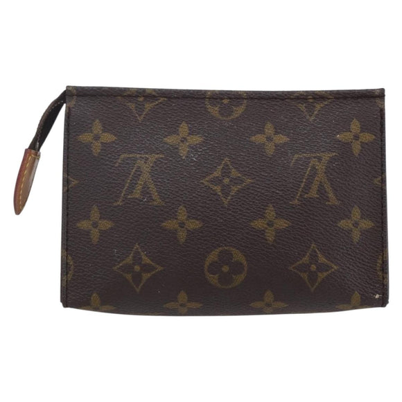LOUIS VUITTON Monogram Poche Toilette 15 Pouch M47546 LV Auth 150887