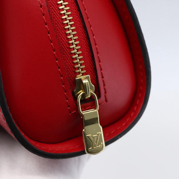 LOUIS VUITTON Epi Dauphine PM Pouch Castilian Red M48447 LV Auth 150889