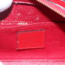LOUIS VUITTON Epi Dauphine PM Pouch Castilian Red M48447 LV Auth 150889-9