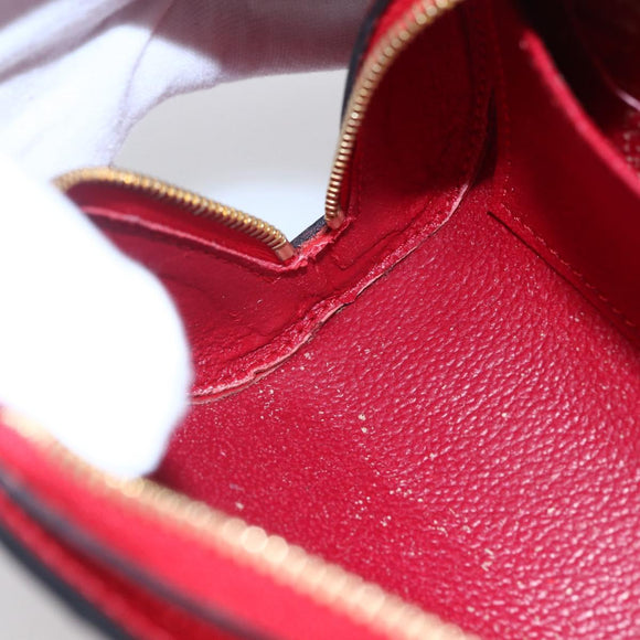 LOUIS VUITTON Epi Dauphine PM Pouch Castilian Red M48447 LV Auth 150889