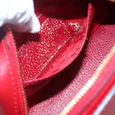 LOUIS VUITTON Epi Dauphine PM Pouch Castilian Red M48447 LV Auth 150889-11