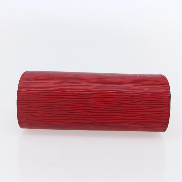 LOUIS VUITTON Epi Dauphine PM Pouch Castilian Red M48447 LV Auth 150889