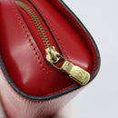LOUIS VUITTON Epi Dauphine PM Pouch Castilian Red M48447 LV Auth 150890-8