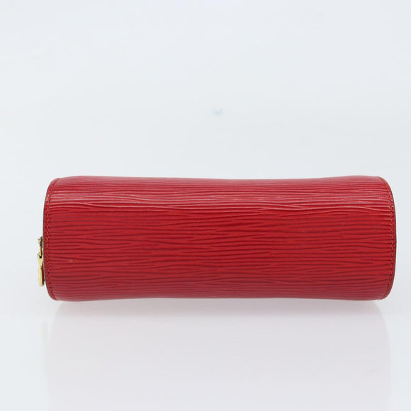 LOUIS VUITTON Epi Dauphine PM Pouch Castilian Red M48447 LV Auth 150890