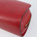 LOUIS VUITTON Epi Dauphine PM Pouch Castilian Red M48447 LV Auth 150890-7