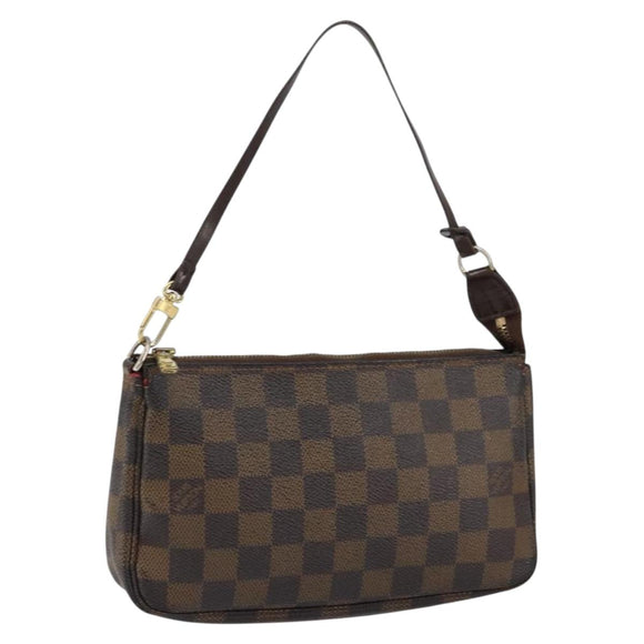 LOUIS VUITTON Damier Ebene Pochette Accessoires Pouch N41206 LV Auth 150892
