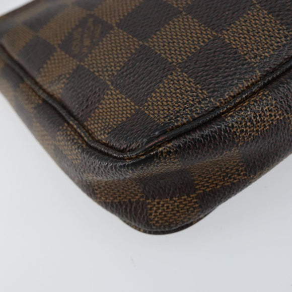 LOUIS VUITTON Damier Ebene Pochette Accessoires Pouch N41206 LV Auth 150892