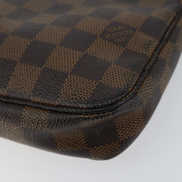 LOUIS VUITTON Damier Ebene Pochette Accessoires Pouch N41206 LV Auth 150892