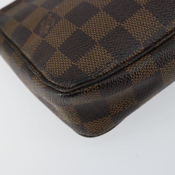 LOUIS VUITTON Damier Ebene Pochette Accessoires Pouch N41206 LV Auth 150892