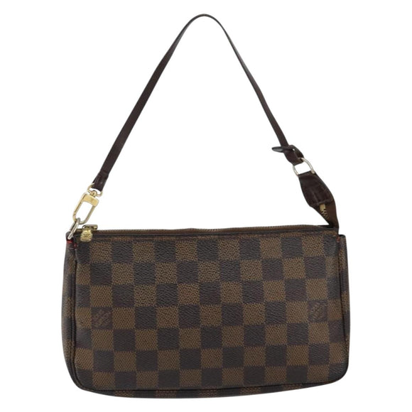 LOUIS VUITTON Damier Ebene Pochette Accessoires Pouch N41206 LV Auth 150892