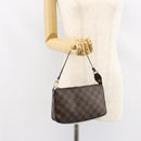 LOUIS VUITTON Damier Ebene Pochette Accessoires Pouch N41206 LV Auth 150892-21