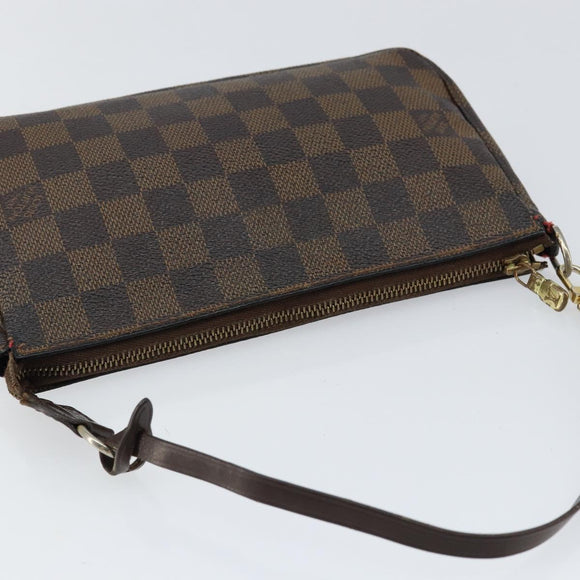 LOUIS VUITTON Damier Ebene Pochette Accessoires Pouch N41206 LV Auth 150892