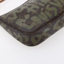 LOUIS VUITTON Graffiti Pochette Accessoires Pouch Khaki M92191 LV Auth 150893-17