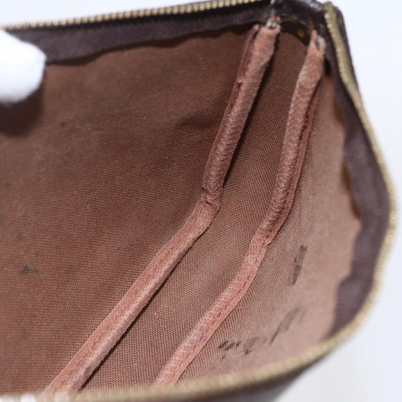 LOUIS VUITTON Graffiti Pochette Accessoires Pouch Khaki M92191 LV Auth 150893