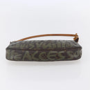 LOUIS VUITTON Graffiti Pochette Accessoires Pouch Khaki M92191 LV Auth 150893-5