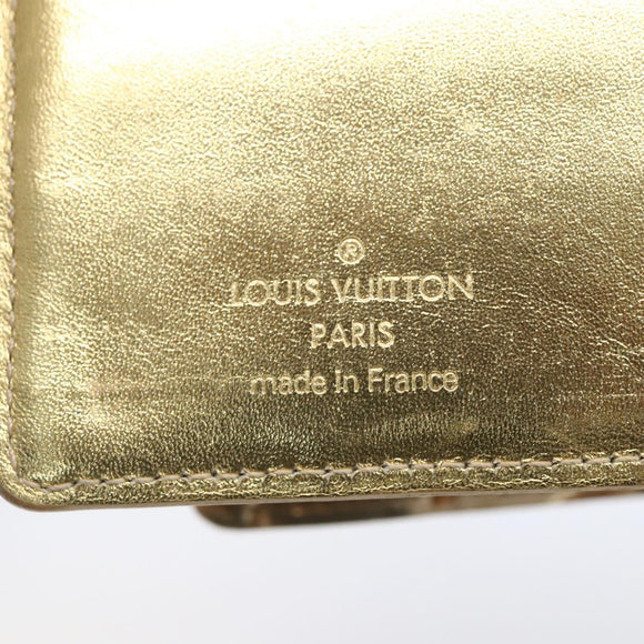 LOUIS VUITTON Miroir Agenda PM Day Planner Cover Gold R20962 LV Auth 150895