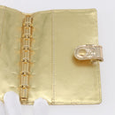 LOUIS VUITTON Miroir Agenda PM Day Planner Cover Gold R20962 LV Auth 150895-19
