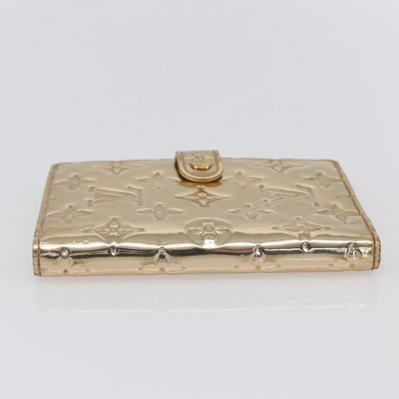 LOUIS VUITTON Miroir Agenda PM Day Planner Cover Gold R20962 LV Auth 150895