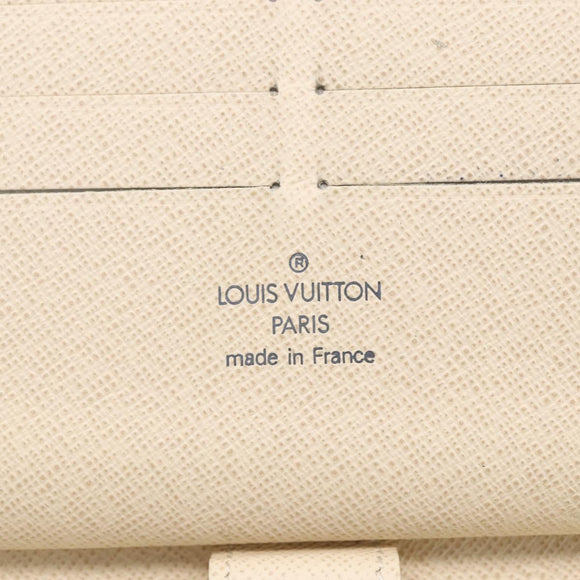 LOUIS VUITTON Damier Azur Zippy Organizer Long Wallet N60012 LV Auth 150896