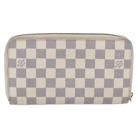 LOUIS VUITTON Damier Azur Zippy Organizer Long Wallet N60012 LV Auth 150896 - 0