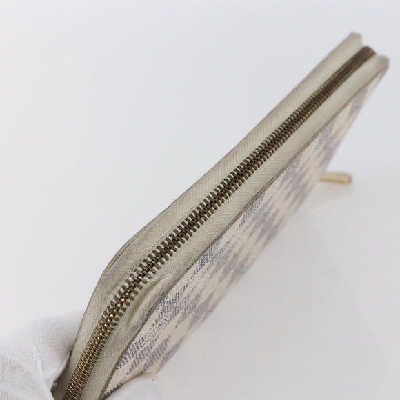 LOUIS VUITTON Damier Azur Zippy Organizer Long Wallet N60012 LV Auth 150896