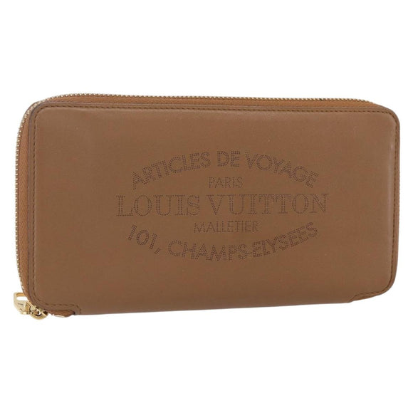 LOUIS VUITTON Parnassus PortefeuilleJena Wallet Leather Brown M58209 Auth 150897