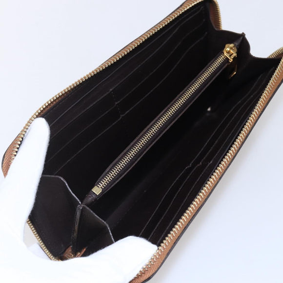 LOUIS VUITTON Parnassus PortefeuilleJena Wallet Leather Brown M58209 Auth 150897