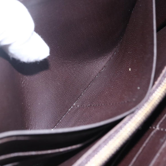 LOUIS VUITTON Parnassus PortefeuilleJena Wallet Leather Brown M58209 Auth 150897