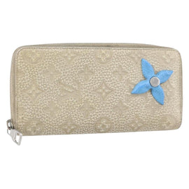 LOUIS VUITTON Taurillon Climbing Zippy Wallet Vertical Wallet M81573 Auth 150898