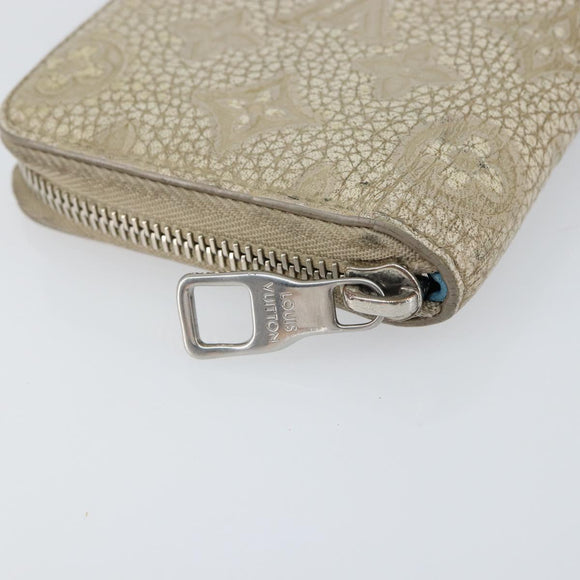 LOUIS VUITTON Taurillon Climbing Zippy Wallet Vertical Wallet M81573 Auth 150898