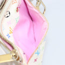 LOUIS VUITTON Monogram Multicolor Pochette ClesNM Purse White M93734 Auth 150900-19