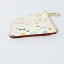 LOUIS VUITTON Monogram Multicolor Pochette ClesNM Purse White M93734 Auth 150900-3