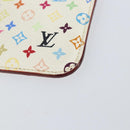 LOUIS VUITTON Monogram Multicolor Pochette ClesNM Purse White M93734 Auth 150900-7
