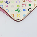 LOUIS VUITTON Monogram Multicolor Pochette ClesNM Purse White M93734 Auth 150900-14