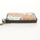 BURBERRY Coin Purse Neck Pouch PVC Beige Silver Auth 150901M-6