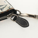 BURBERRY Coin Purse Neck Pouch PVC Beige Silver Auth 150901M-10