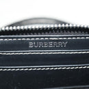 BURBERRY Coin Purse Neck Pouch PVC Beige Silver Auth 150901M-20