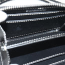 BURBERRY Coin Purse Neck Pouch PVC Beige Silver Auth 150901M-11