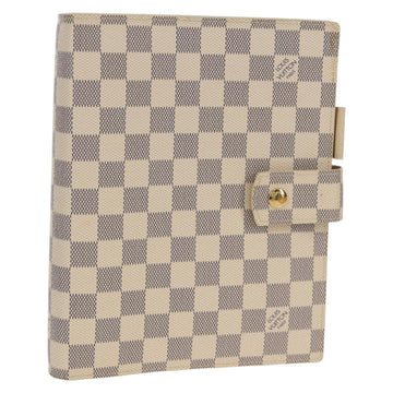 LOUIS VUITTON Damier Azur Agenda GM Day Planner Cover R20708 LV Auth 150903AV