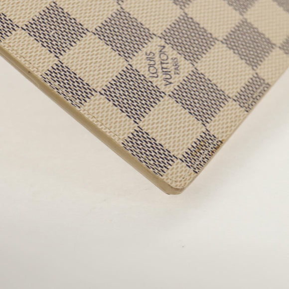 LOUIS VUITTON Damier Azur Agenda GM Day Planner Cover R20708 LV Auth 150903AV